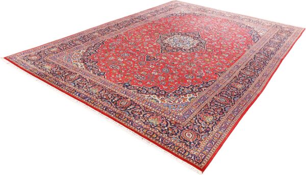 Kashan Perserteppich 311 × 424 cm, Schurwolle, handgeknüpft