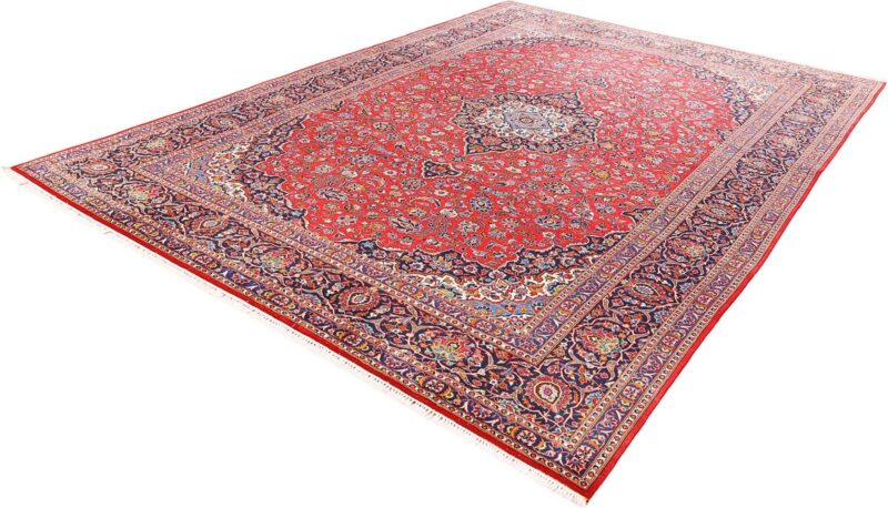 Kashan Perserteppich 311 × 424 cm, Schurwolle, handgeknüpft