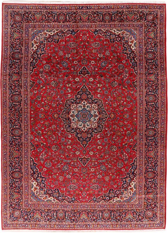 Kashan Perserteppich 311 × 424 cm, Schurwolle, handgeknüpft