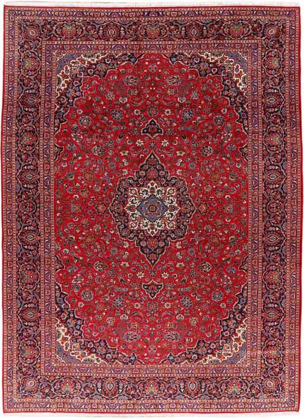 Kashan Perserteppich 311 × 424 cm, Schurwolle, handgeknüpft