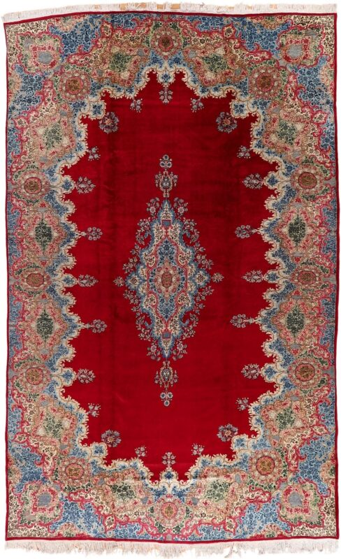 Kerman Perserteppich 310 × 498 cm, Schurwolle, handgeknüpft antik