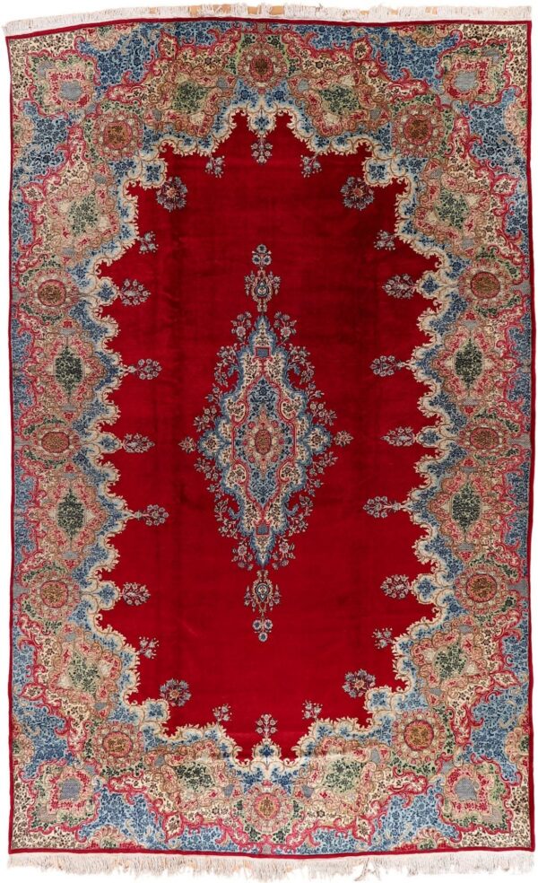 Kerman Perserteppich 310 × 498 cm, Schurwolle, handgeknüpft antik