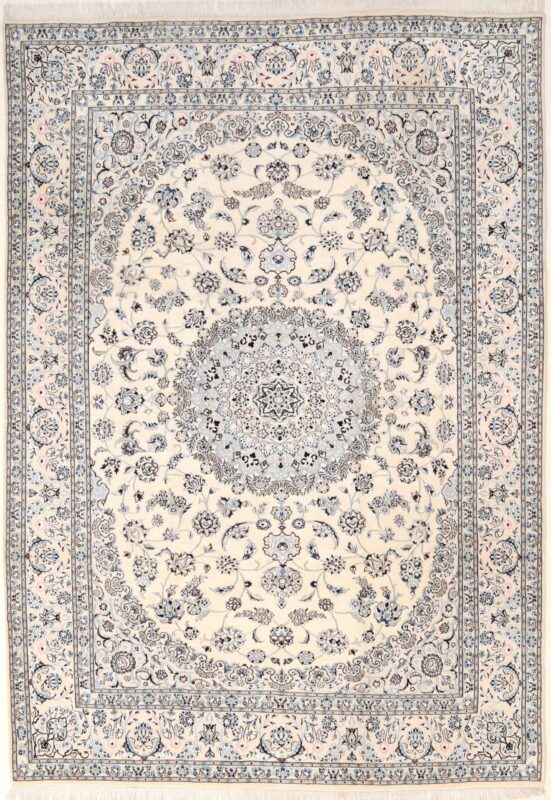 Nain Perserteppich 353 × 249 cm, Schurwolle & Seide, handgeknüpft