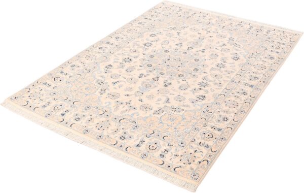 Nain Perserteppich 146 × 209 cm, Schurwolle-Seide, handgeknüpft