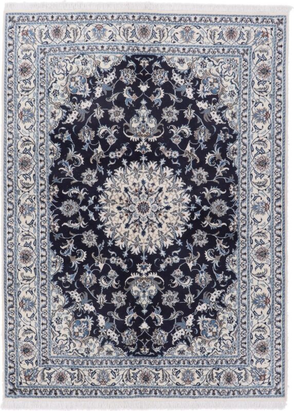 Nain Perserteppich 170 × 235 cm, Schurwolle und Seide, handgeknüpft