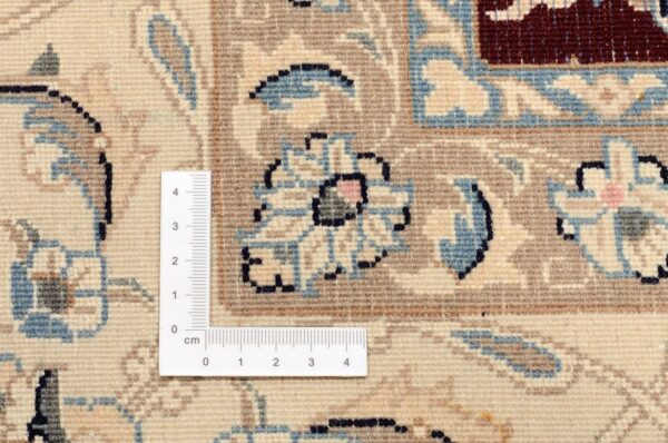 Nain Perserteppich 200 × 201 cm, Schurwolle Seide, handgeknüpft