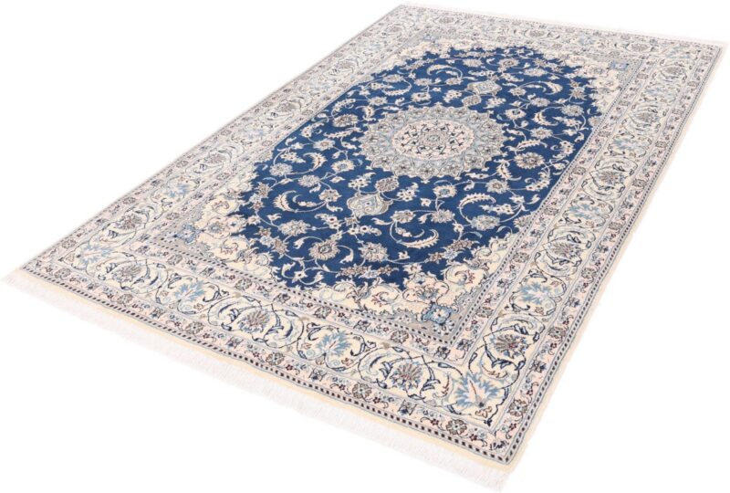 Nain Perserteppich 202 × 304 cm, Schurwolle und Seide, handgeknüpft