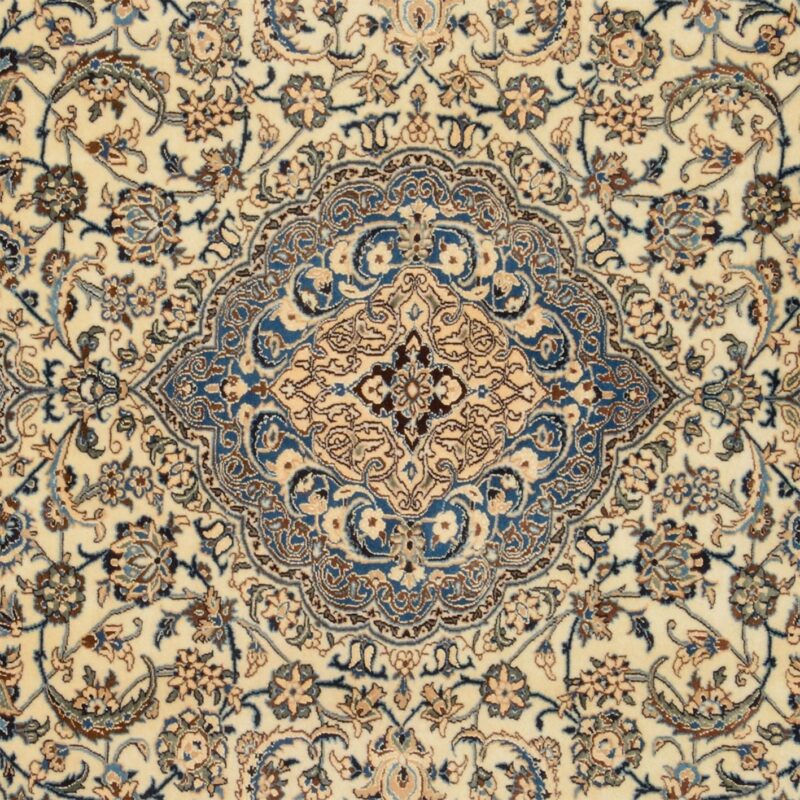 Nain Perserteppich 241 × 335 cm, Schurwolle und Seide, handgeknüpft