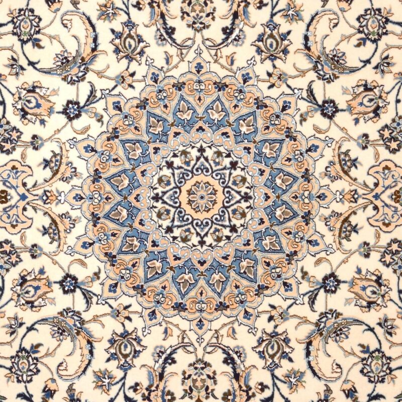 Nain Perserteppich 242 × 363 cm, Schurwolle und Seide, handgeknüpft
