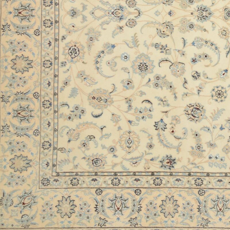 Nain Perserteppich 253 × 367 cm, Schurwolle Seide, handgeknüpft