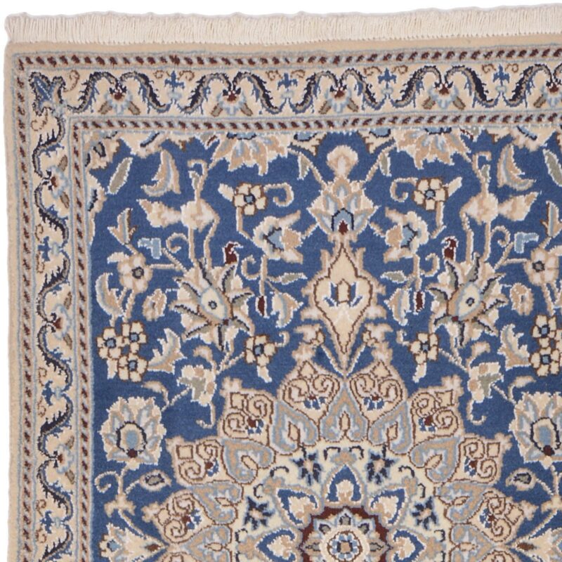 Nain Perserteppich 78 × 207 cm, Schurwolle mit Seide, handgeknüpft