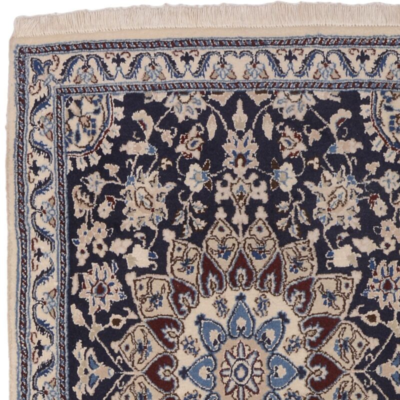 Nain Perserteppich 78 × 212 cm, Schurwolle und Seide, handgeknüpft