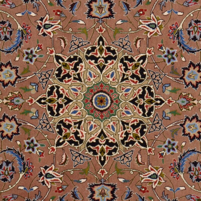 Täbriz Perserteppich 100 × 150 cm, Schurwolle Seide, handgeknüpft