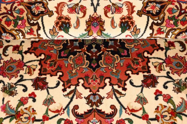 Täbriz Perserteppich 102 × 156 cm, Schurwolle Seide, handgeknüpft