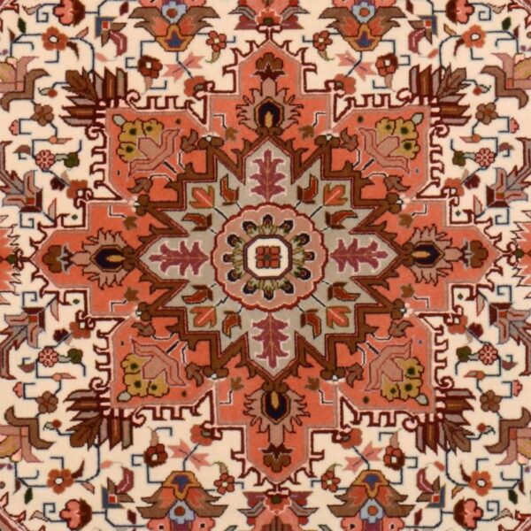 Täbriz Perserteppich 102 × 160 cm, Schurwolle-Seide, handgeknüpft