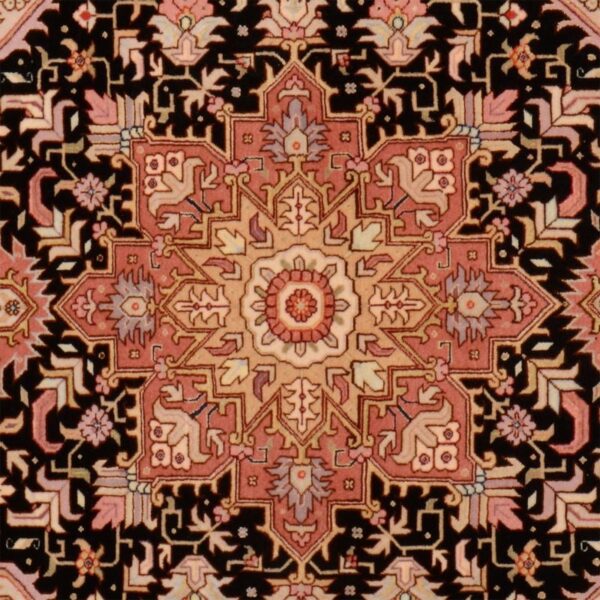 Täbriz Perserteppich 103 × 153 cm, Schurwolle Seide, handgeknüpft