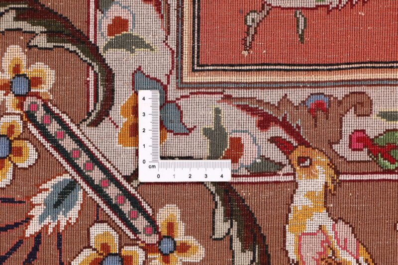 Täbriz Perserteppich 195 × 295 cm, Schurwolle-Seide, handgeknüpft