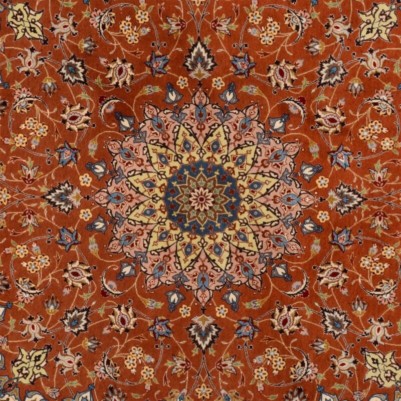 perserteppich-tabriz-200-x-200-cm-schurwolle-seide-handgeknupft-4.jpg Täbriz Perserteppich 200 × 200 cm, Schurwolle-Seide, handgeknüpft
