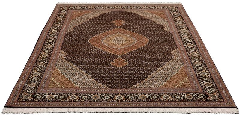 Täbriz Perserteppich 200 × 298 cm, Schurwolle Seide, handgeknüpft