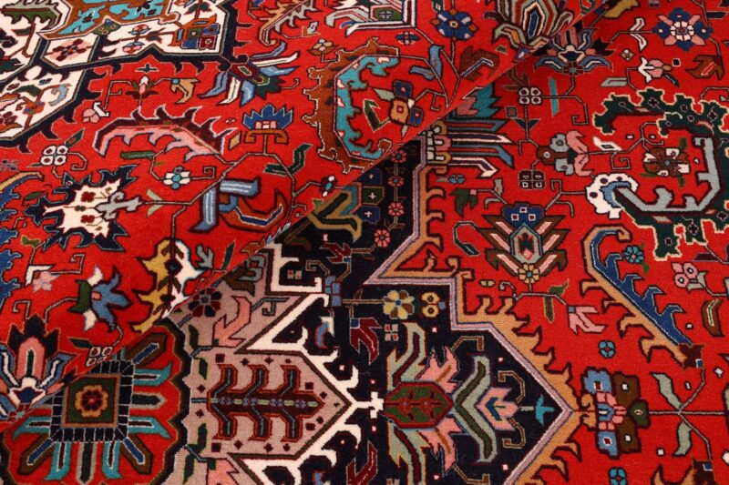 Täbriz Perserteppich 204 × 312 cm, Schurwolle Seide, handgeknüpft