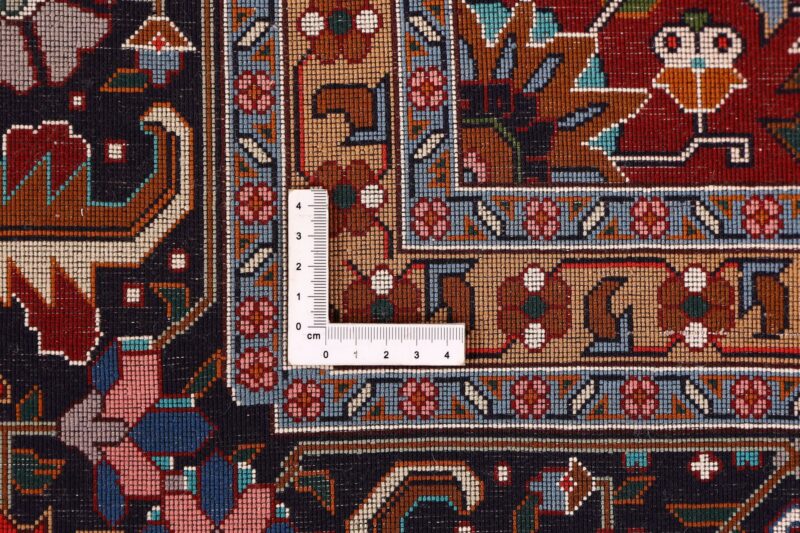 Täbriz Perserteppich 204 × 312 cm, Schurwolle Seide, handgeknüpft