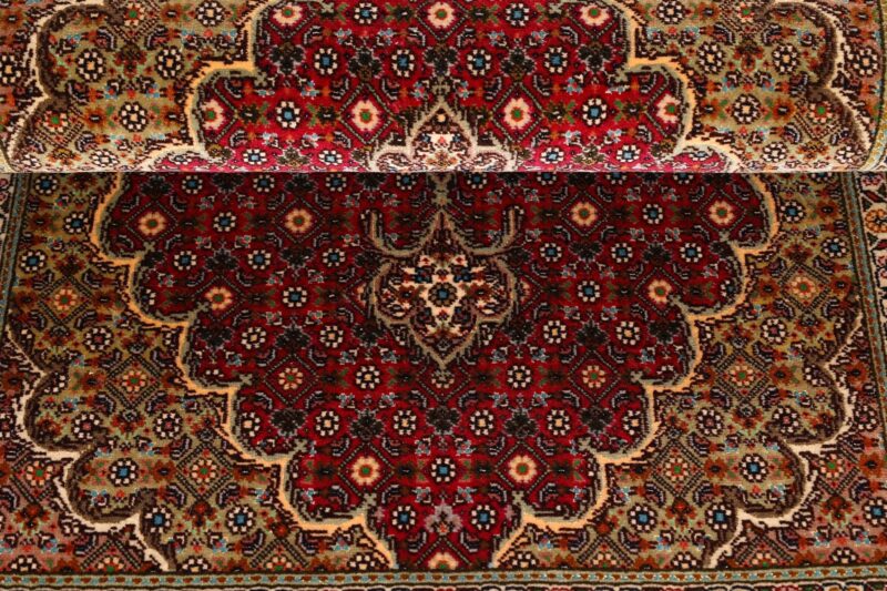 Täbriz Perserteppich 85 × 120 cm, Schurwolle Seide, handgeknüpft
