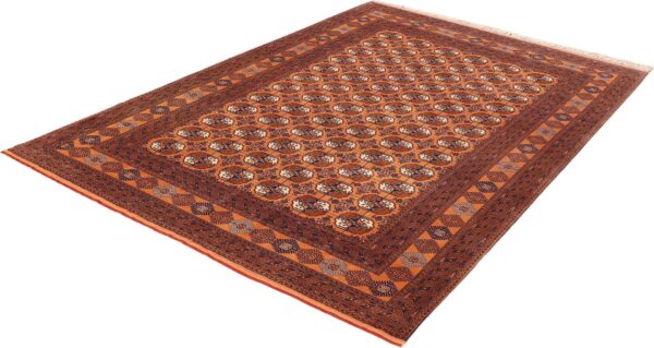 Turkmen Perserteppich 202 × 305 cm, Schurwolle, handgeknüpft