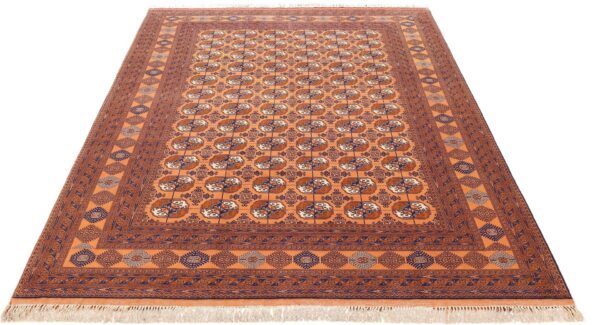 Turkmen Perserteppich 202 × 305 cm, Schurwolle, handgeknüpft