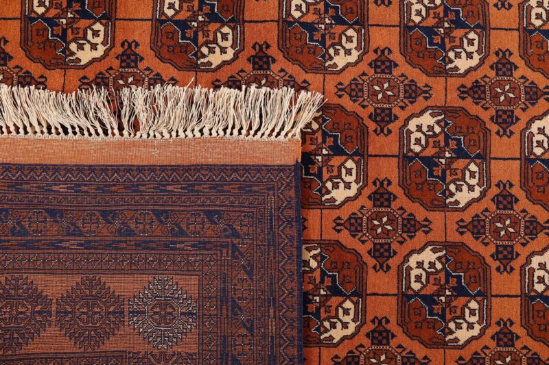 Turkmen Perserteppich 202 × 305 cm, Schurwolle, handgeknüpft