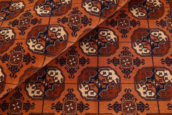 Turkmen Perserteppich 202 × 305 cm, Schurwolle, handgeknüpft