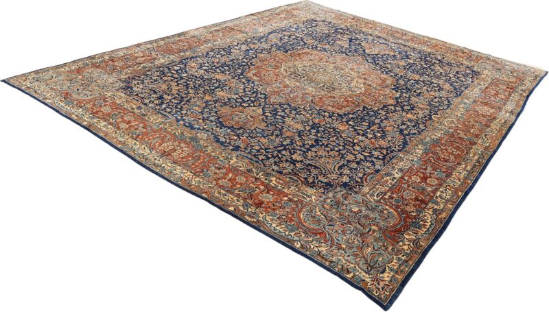 Yazd Perserteppich 344 × 430 cm, Schurwolle, handgeknüpft 70 Jahre