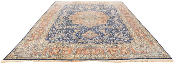 Yazd Perserteppich 344 × 430 cm, Schurwolle, handgeknüpft 70 Jahre